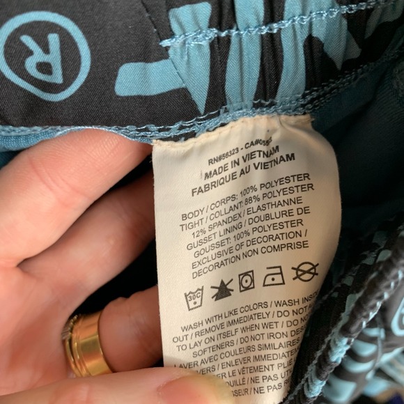 Nike Womens Dri-FIT Mid-Rise 2-in-1 Spellout Running Shorts Blue/Black Logo M - Picture 4 of 10